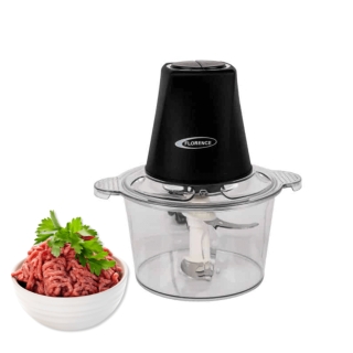 Florence Hachoir à Viande Multifonctionnel – 2 Litres – 400W – Noir- Modèle HK360