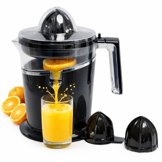 Florence Presse-Agrumes Électrique 100W – 0,8L – Bidirectionnel –Noir - Modèle HK444-4