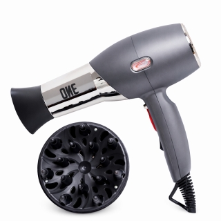 Florence Sèche-Cheveux One 2000W – 18 000 RPM – Modèle HK447-3 Gris