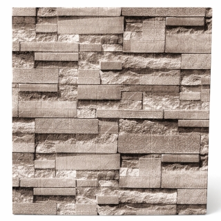Panneau Mural 3D Autocollant Effet Pierre – Anti-Humidité 70 × 77 cm