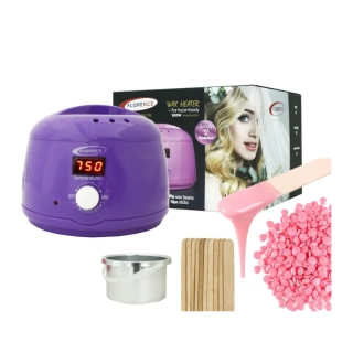 Florence Appareil Chauffe Cire 100W – Température Réglable 30°C à 135°C – Violet – Modèle HK359