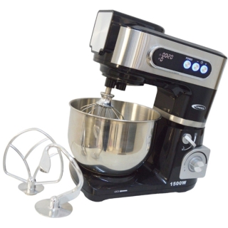 Robot Pétrin Florence SM6425E 1500W – 6L Avec Afficheur Digital, Noir