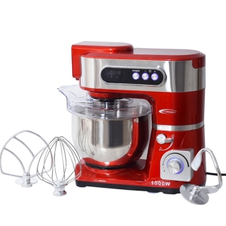 Robot Pétrin Florence SM6425E 1500W – 6L Avec Afficheur Digital, Rouge