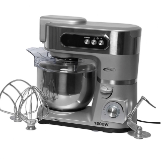 Robot Pétrin Florence SM6409E 1500W – 6L Avec Afficheur Digital, Gris