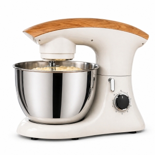Robot Pétrin Florence SM-1559-5 8L 2000W – Mélange Planétaire, 6 Vitesses + Pulse, Beige