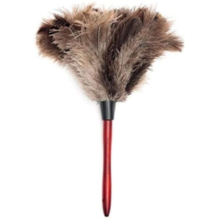 Plumeau Dépoussiérant en Plumes d'Autruche 48 cm – Brosse Anti-Poussière pour Maison