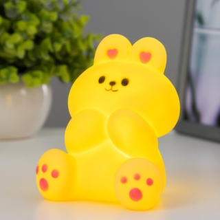 Veilleuse LED Lapin en Plastique – Lampe de Nuit pour Enfant