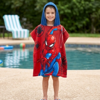Serviette Poncho Enfant à Capuche Motif Spider Man – Standard (2 à 8 ans)