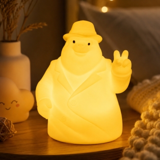 Veilleuse LED Détective en Plastique– Lampe de Nuit pour Enfant