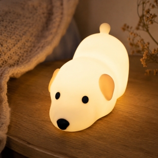 Veilleuse LED Chien en Plastique – Lampe de Nuit pour Enfant