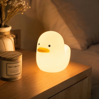 Veilleuse LED Canard en Plastique – Lampe de Nuit pour Enfant