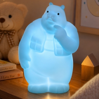 Veilleuse LED Bleu en Plastique – Lampe de Nuit pour Enfant