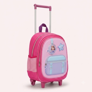 Cartable à Roulettes Princesse pour Maternelle et Préparatoire