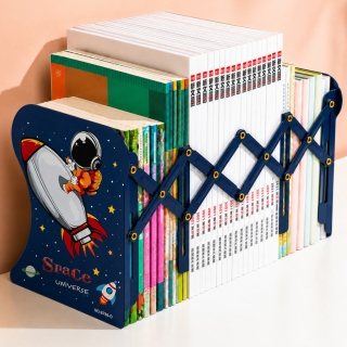 Range-Livres Extensible en Accordéon 50 × 19 cm – Design Astronaute Space Universe