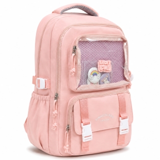 Sac à Dos Fille Imperméable Rose – Multifonction avec Poches et Compartiments