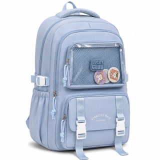 Sac à Dos Fille Imperméable Bleu – Multifonction avec Poches et Compartiments