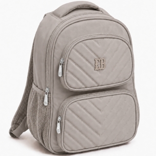 Sac à Dos Multi-Compartiments Imperméable en Similicuir Gris