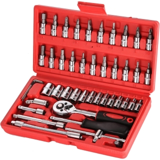 Adaptateur Jeu Coffret Douille pour Bricolage 46 pièces