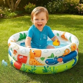 Piscine Gonflable Enfant Dinosaures Intex 57106NP – 61 x 22 cm – 28 Litres