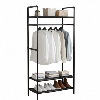 Portant vêtements Et Organisateur à 4 Niveaux de Rangement