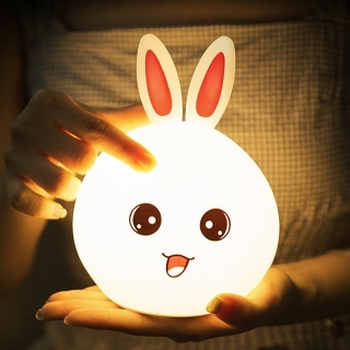 VeilleuseLed en Silicone Design Lapin