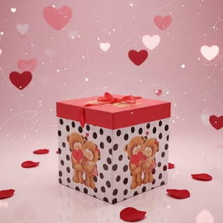 Coffret cadeau 21x21cm motif 2