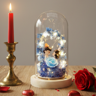 Cloche En Verre Lumineuse motif 1