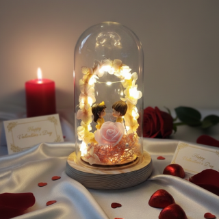 Cloche En Verre Lumineuse motif 2