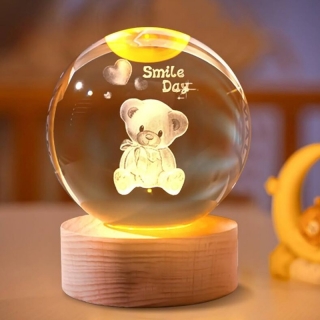 Veilleuse Boule de Cristal "Smile Day"