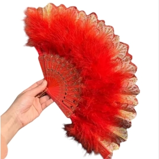 Éventail De Décoration De Mariage – Décoration De Mariée Vintage Ntage - Rouge