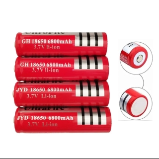 Lot de 4 Piles Rechargeables 3.7V 18650 6800mAh Ultra Fire