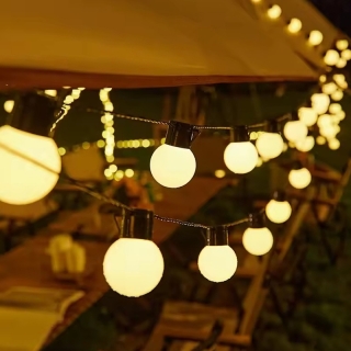Guirlande Lumineuse LED 5 Mètres 20 Ampoules Étanche Branchable Pour L’extérieur