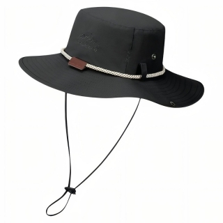 Chapeau D'extérieur - Séchage Rapide Et Confortable - Respirant - Protection Solaire - Noir