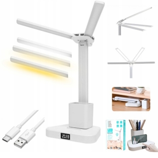 Lampe De Bureau LED Rechargeable - 3 Modes D'éclairage