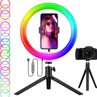 Ring light RGB avec Mini Trépied