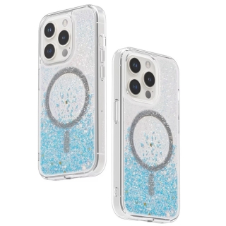 Coque pour iPhone 15 Pro Max compatible MagSafe Bleu