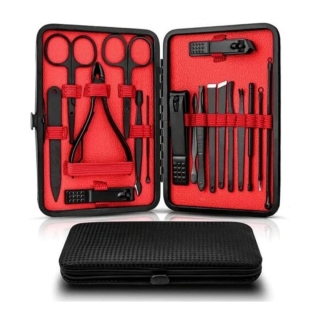 Ensemble Professionnel de Manucure et Pédicure 18 Pièces Multifonctions