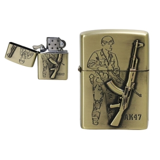 Coffret Briquet De Luxe Métallique 3D AK47