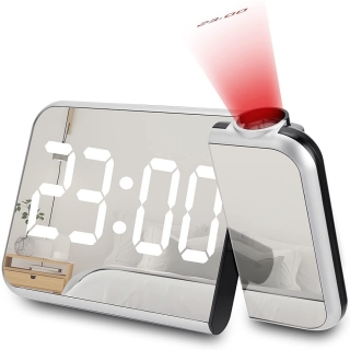 Horloge De Projection À Miroir À LED