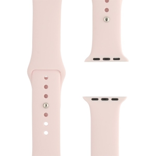 Bracelet pour Apple Watch 38&40&41 mm Sport En Silicone Souple Rose Bébé