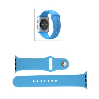 Bracelet pour Apple Watch 42&44&45&49mm Sport En Silicone Souple Bleu