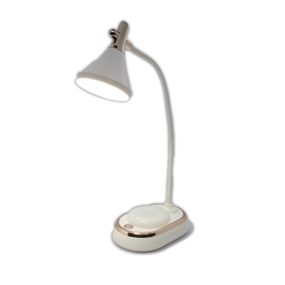 WILIT Lampe Bureau LED Tactile – Réveil, Calendrier, Température, 3 Niveaux Luminosité, Noir