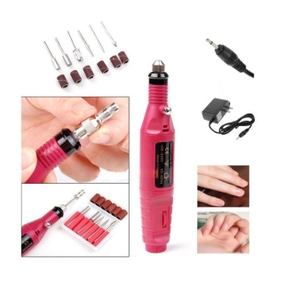 Ponceuse Électrique 6 en 1 pour Ongles Rose