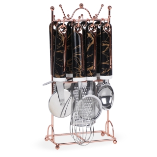 Ensemble d'Ustensiles de Cuisine 7 Pièces avec Support