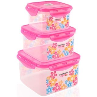 Série de 3 boîtes en plastique