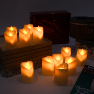 Chandelles Électroniques 12 Pièces Romantiques Pour Mariage Et Fête Sans Flamme À LED