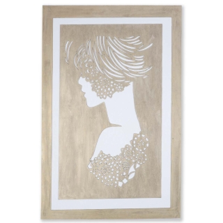 Tableau décoratif mural en MDF et Toile - 90 x 60 - réf 004