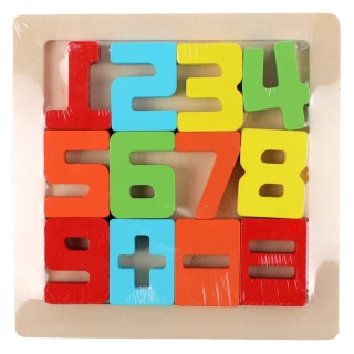 Puzzle 3D montessori en bois, plusieurs formes