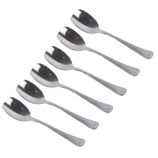 Winox Blister Cuillères À Glace AMBRE - INOX 18/10 - Garantie À Vie