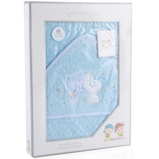Gamberritos cape de bain Birds en coton 100 x 100 cm